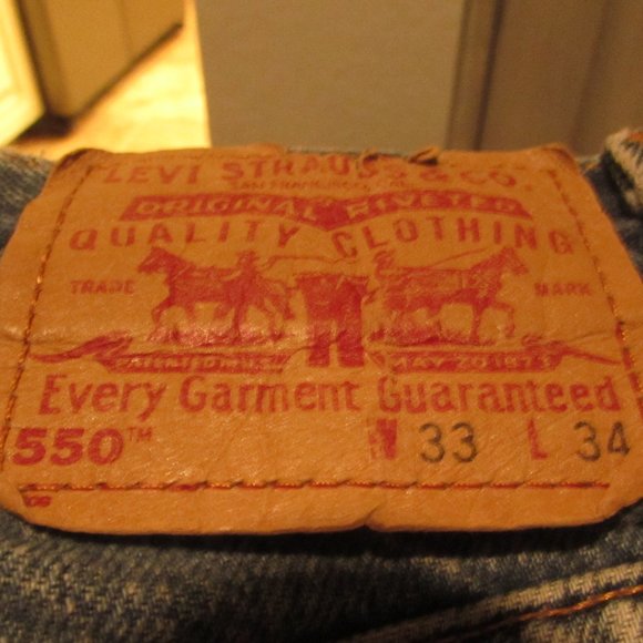 VINTAGE LEVIS 550 RELAXED FIT MADE IN USA SIZE 33 - Picture 8 of 8